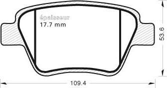 MGA 1015 - Kit pastiglie freno, Freno a disco autozon.pro