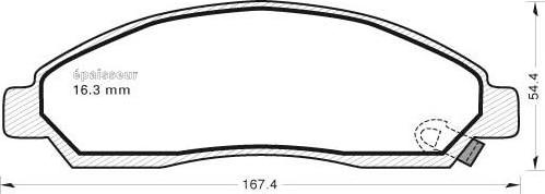 MGA 1018 - Kit pastiglie freno, Freno a disco autozon.pro