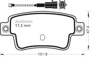 MGA 1012 - Kit pastiglie freno, Freno a disco autozon.pro