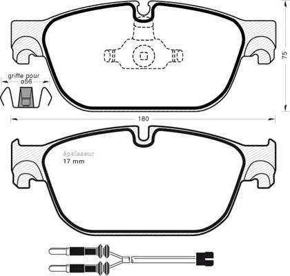 MGA 1017 - Kit pastiglie freno, Freno a disco autozon.pro