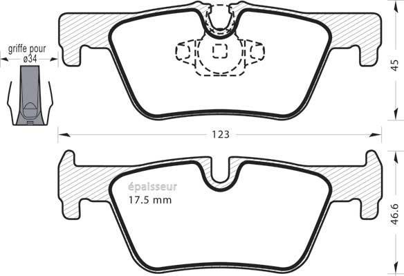 MGA 1084 - Kit pastiglie freno, Freno a disco autozon.pro