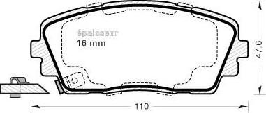 MGA 1088 - Kit pastiglie freno, Freno a disco autozon.pro