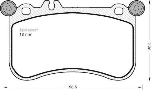 MGA 1082 - Kit pastiglie freno, Freno a disco autozon.pro