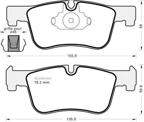 ATE 603865 - Kit pastiglie freno, Freno a disco autozon.pro