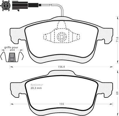 MGA 1021 - Kit pastiglie freno, Freno a disco autozon.pro