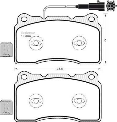 ATE 604854 - Kit pastiglie freno, Freno a disco autozon.pro