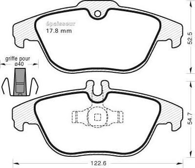 MGA 1075 - Kit pastiglie freno, Freno a disco autozon.pro