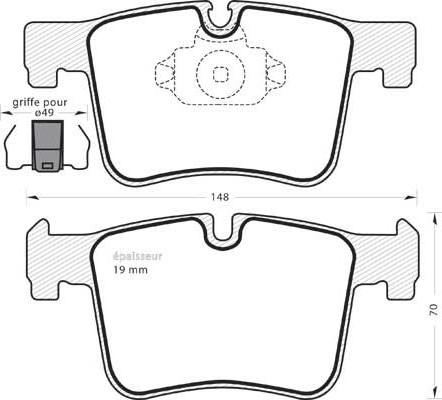 ATE 603857 - Kit pastiglie freno, Freno a disco autozon.pro