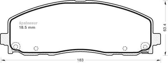 MGA 1107 - Kit pastiglie freno, Freno a disco autozon.pro