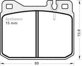 Valeo 168252 - Kit pastiglie freno, Freno a disco autozon.pro