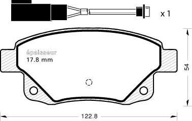 Akebono AN-7030K - Kit pastiglie freno, Freno a disco autozon.pro