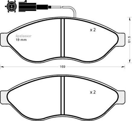 BOSCH 986494798 - Kit pastiglie freno, Freno a disco autozon.pro