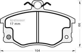 MGA 184 - Kit pastiglie freno, Freno a disco autozon.pro