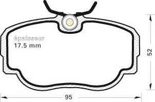 MGA 180 - Kit pastiglie freno, Freno a disco autozon.pro