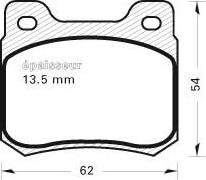 MGA 181 - Kit pastiglie freno, Freno a disco autozon.pro