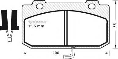 MGA 187 - Kit pastiglie freno, Freno a disco autozon.pro