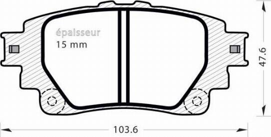 MGA 1399 - Kit pastiglie freno, Freno a disco autozon.pro