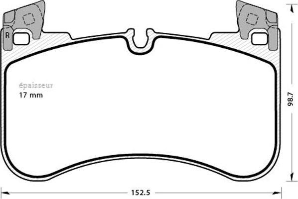 MGA 1344 - Kit pastiglie freno, Freno a disco autozon.pro