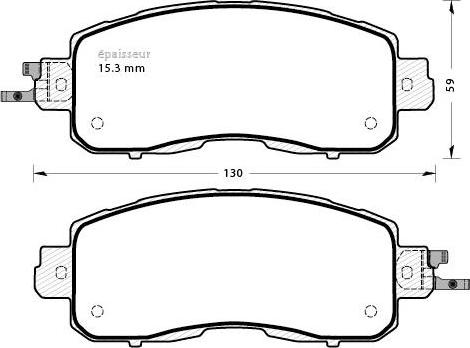 MGA 1340 - Kit pastiglie freno, Freno a disco autozon.pro