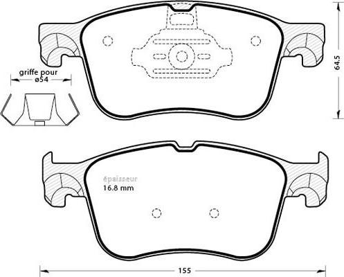 Valeo 9011143 - Kit pastiglie freno, Freno a disco autozon.pro