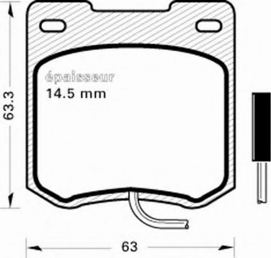 MGA 134 - Kit pastiglie freno, Freno a disco autozon.pro