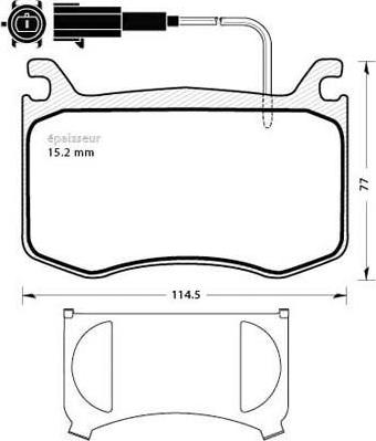 ATE 604893 - Kit pastiglie freno, Freno a disco autozon.pro