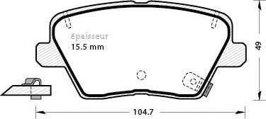 MGA 1308 - Kit pastiglie freno, Freno a disco autozon.pro