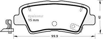 MGA 1310 - Kit pastiglie freno, Freno a disco autozon.pro