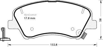 MGA 1313 - Kit pastiglie freno, Freno a disco autozon.pro