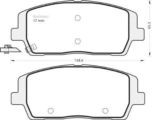 MGA 1383 - Kit pastiglie freno, Freno a disco autozon.pro