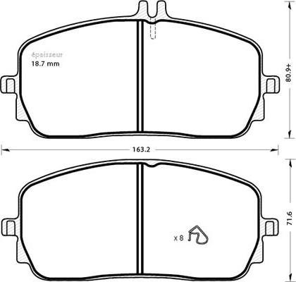 Icer 182331-207 - Kit pastiglie freno, Freno a disco autozon.pro