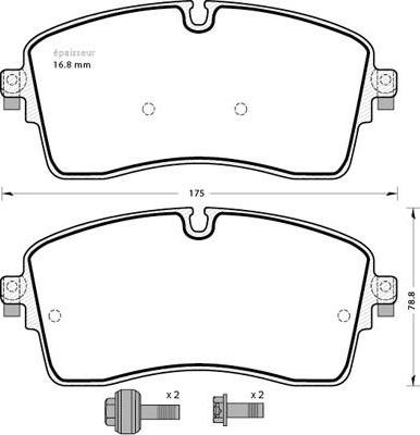 MGA 1326 - Kit pastiglie freno, Freno a disco autozon.pro