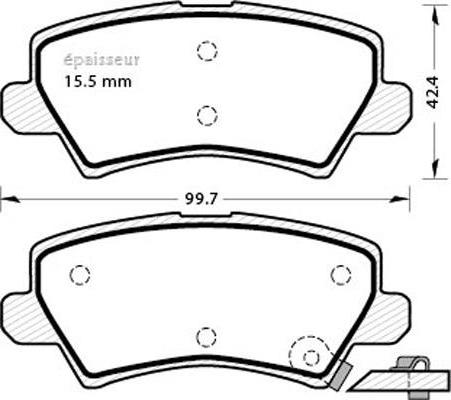 ATE 605504 - Kit pastiglie freno, Freno a disco autozon.pro