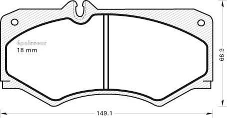 MGA 132 - Kit pastiglie freno, Freno a disco autozon.pro