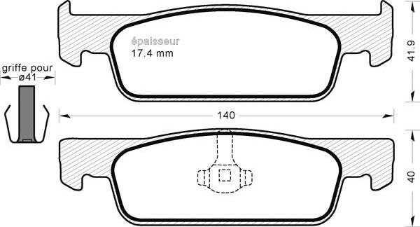 Brake Engineering PA2032 - Kit pastiglie freno, Freno a disco autozon.pro