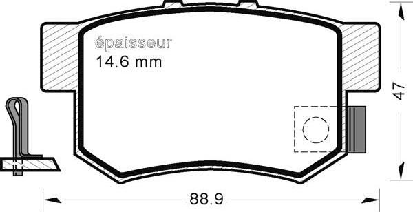 MGA 1259 - Kit pastiglie freno, Freno a disco autozon.pro