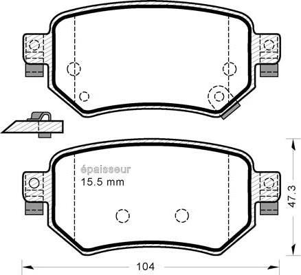 ATE 602628 - Kit pastiglie freno, Freno a disco autozon.pro