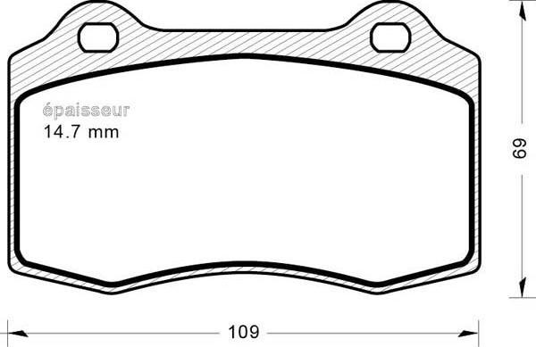 HELLA T1554 - Kit pastiglie freno, Freno a disco autozon.pro