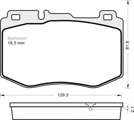 ATE 604880 - Kit pastiglie freno, Freno a disco autozon.pro