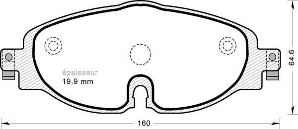 MGA 1203 - Kit pastiglie freno, Freno a disco autozon.pro