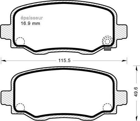 ATE 602602 - Kit pastiglie freno, Freno a disco autozon.pro