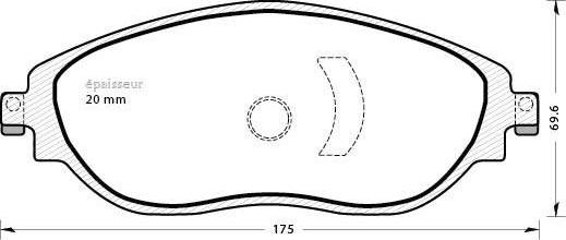 MGA 1286 - Kit pastiglie freno, Freno a disco autozon.pro