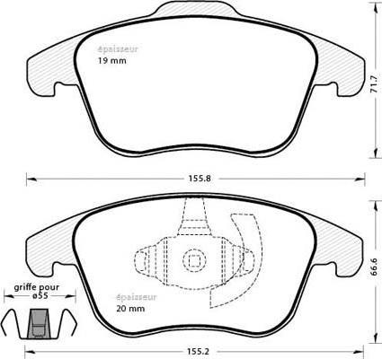 Necto FD7679A - Kit pastiglie freno, Freno a disco autozon.pro