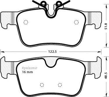 ATE LD7337 - Kit pastiglie freno, Freno a disco autozon.pro