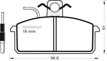 MGA 128 - Kit pastiglie freno, Freno a disco autozon.pro