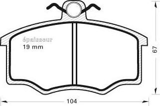 MGA 175 - Kit pastiglie freno, Freno a disco autozon.pro