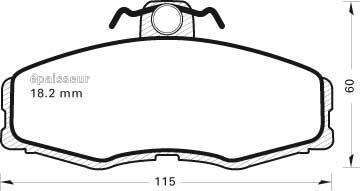 MGA 171 - Kit pastiglie freno, Freno a disco autozon.pro