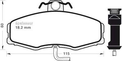 MGA 172 - Kit pastiglie freno, Freno a disco autozon.pro