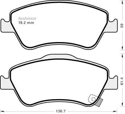 TOYOTA 04465-02170 - Kit pastiglie freno, Freno a disco autozon.pro