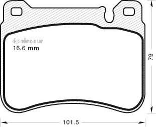 MGA 853 - Kit pastiglie freno, Freno a disco autozon.pro